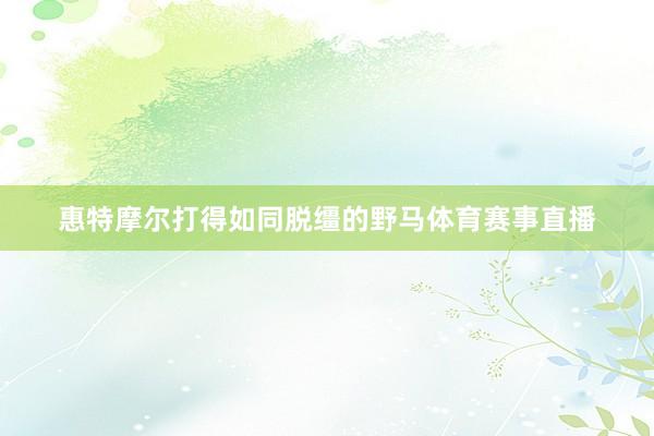 惠特摩尔打得如同脱缰的野马体育赛事直播