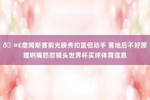 🤣詹姆斯赛前光膀秀扣篮但动手 落地后不好原理咧嘴怒怼镜头世界杯买球体育信息