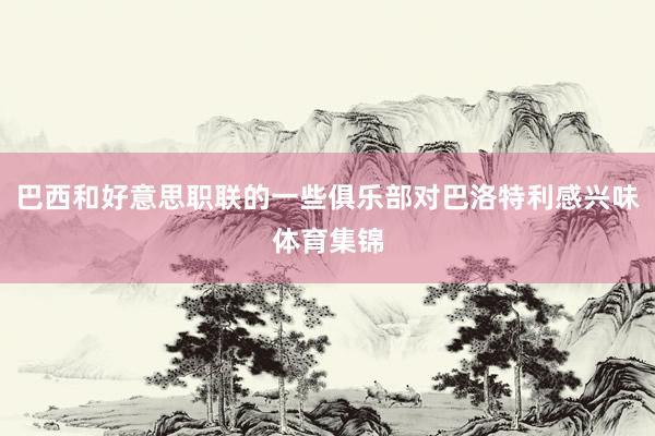 巴西和好意思职联的一些俱乐部对巴洛特利感兴味体育集锦