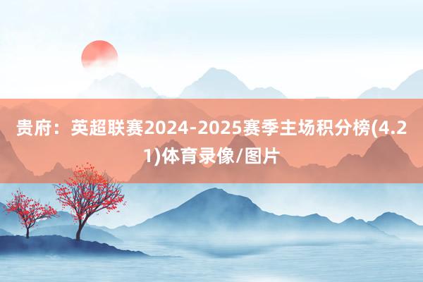 贵府：英超联赛2024-2025赛季主场积分榜(4.21)体育录像/图片