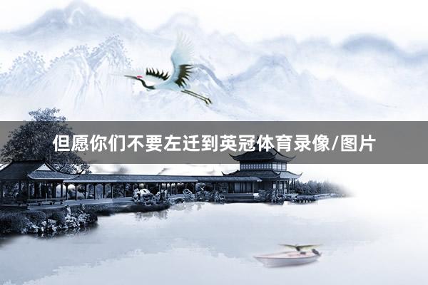 但愿你们不要左迁到英冠体育录像/图片