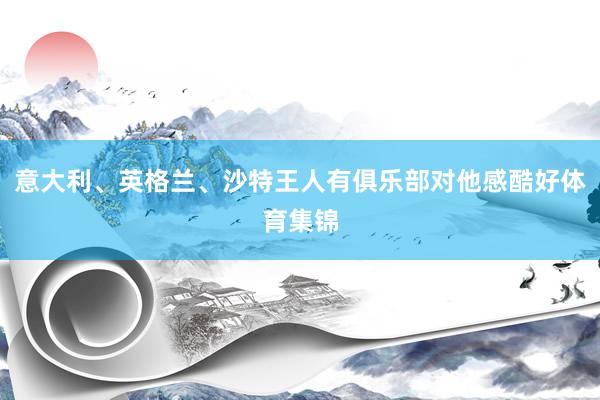 意大利、英格兰、沙特王人有俱乐部对他感酷好体育集锦
