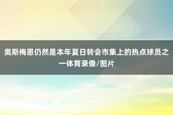 奥斯梅恩仍然是本年夏日转会市集上的热点球员之一体育录像/图片
