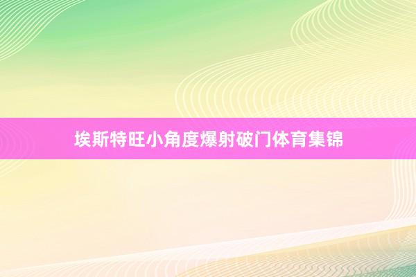 埃斯特旺小角度爆射破门体育集锦