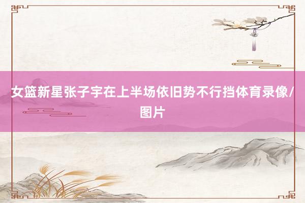 女篮新星张子宇在上半场依旧势不行挡体育录像/图片