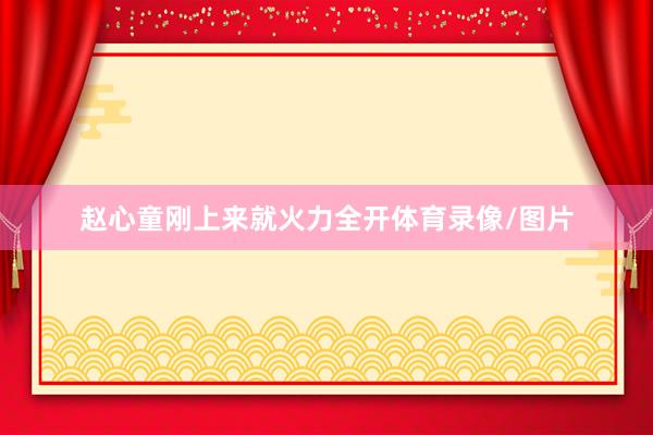 赵心童刚上来就火力全开体育录像/图片