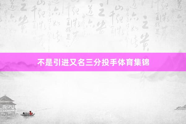 不是引进又名三分投手体育集锦