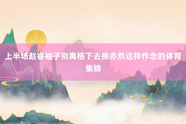 上半场赵睿袖子别离格下去换亦然这样作念的体育集锦