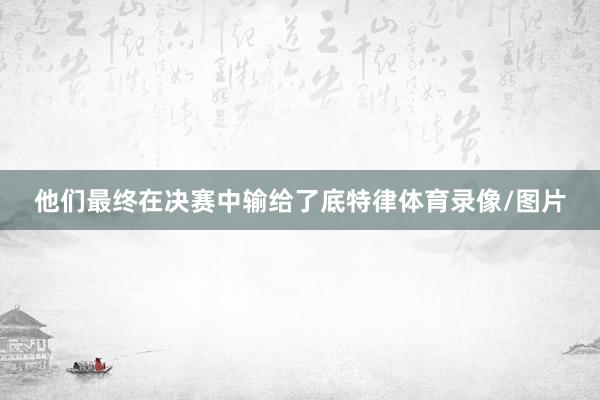他们最终在决赛中输给了底特律体育录像/图片