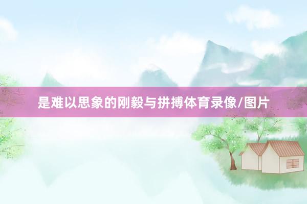 是难以思象的刚毅与拼搏体育录像/图片