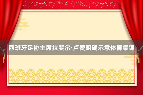 西班牙足协主席拉斐尔·卢赞明确示意体育集锦