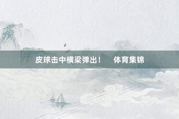 皮球击中横梁弹出！    体育集锦