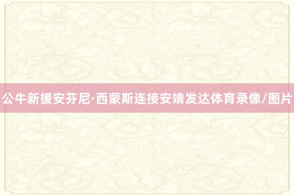 公牛新援安芬尼·西蒙斯连接安靖发达体育录像/图片