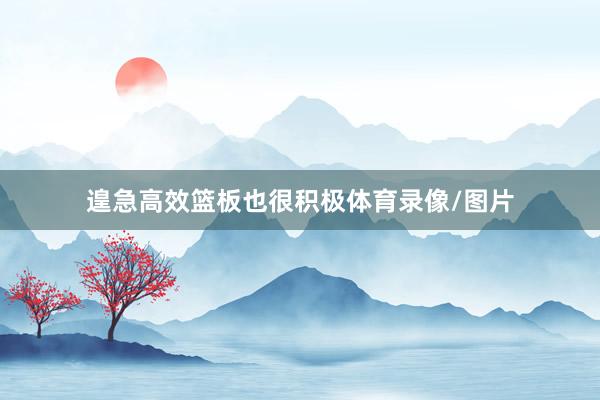 遑急高效篮板也很积极体育录像/图片