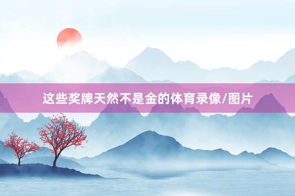 这些奖牌天然不是金的体育录像/图片