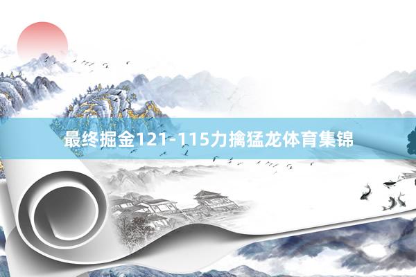 最终掘金121-115力擒猛龙体育集锦