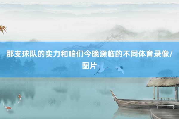 那支球队的实力和咱们今晚濒临的不同体育录像/图片