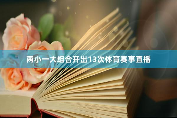 两小一大组合开出13次体育赛事直播