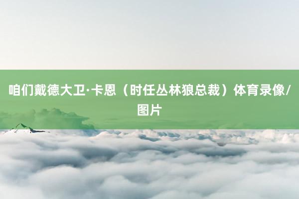 咱们戴德大卫·卡恩（时任丛林狼总裁）体育录像/图片